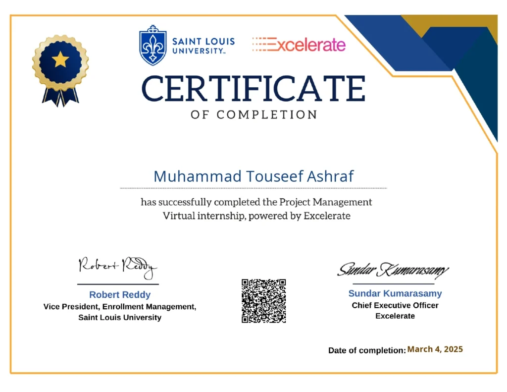 Project Management Certificate